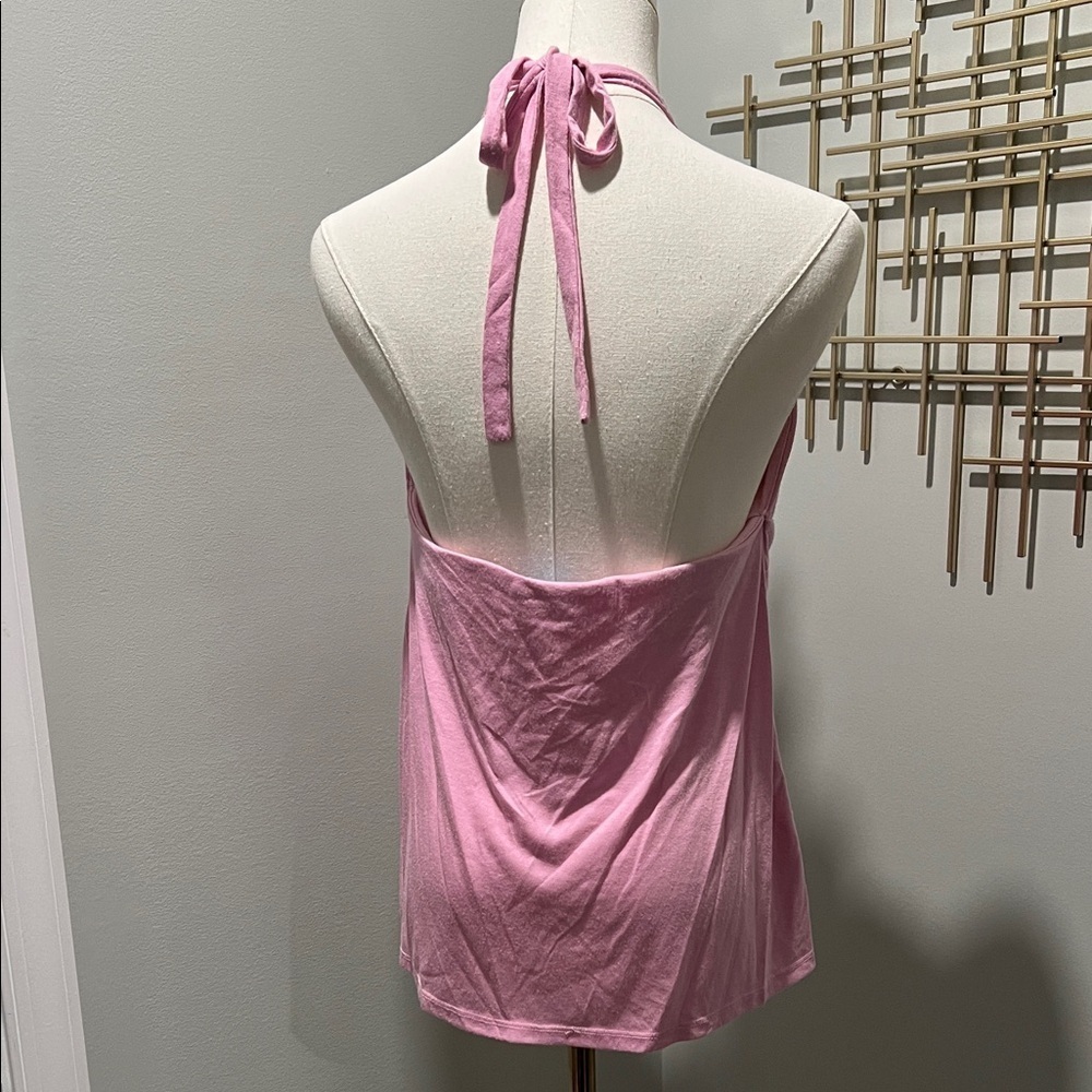 Moda International Pink Halter Top - Picture 2 of 3